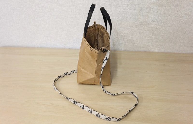 米袋ミニトート（紐付きショルダー） 【日常に寄り添う、軽やかな相棒】 099H3819