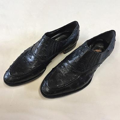 ふるさと納税 近江八幡市 手作りにこだわったオーダーシューズ・オーストリッチ革(本革)【革靴仕立て券送付】