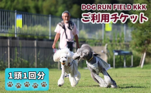 DOG RUN FIELD KkK　ご利用チケット [No.909] ／ ドッグラン 人口芝生 天然芝生 ペット 岐阜県