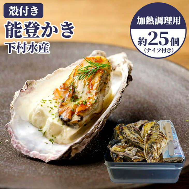 【ふるさと納税】【能登半島地震復興支援】☆楽天限定☆ 【発送時期が選べる】石川県七尾産 能登かき 殻付き（約25個）｜石川県 七尾市 能登 ※北海道・沖縄・離島への配送不可 ※2025年1月上旬～5月下旬頃に順次発送予定