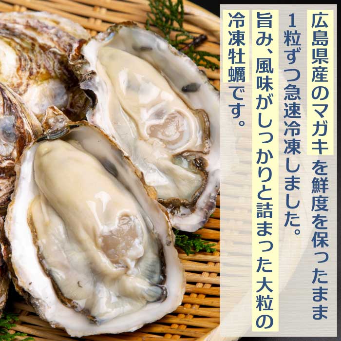 広島特産 広島産かき ２L 加熱用 1kg（内容量850g）×2袋 50～70粒  IQF 急速凍結 カキ料理 カキフライ カキ鍋 ホイル焼き 海産物 貝 牡蠣 022003
