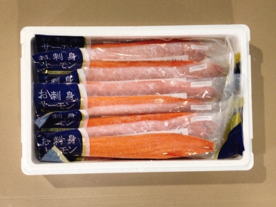 お刺身トラウトサーモン3kg＆とろサーモンハラミ燻製焼き3kg D-09027