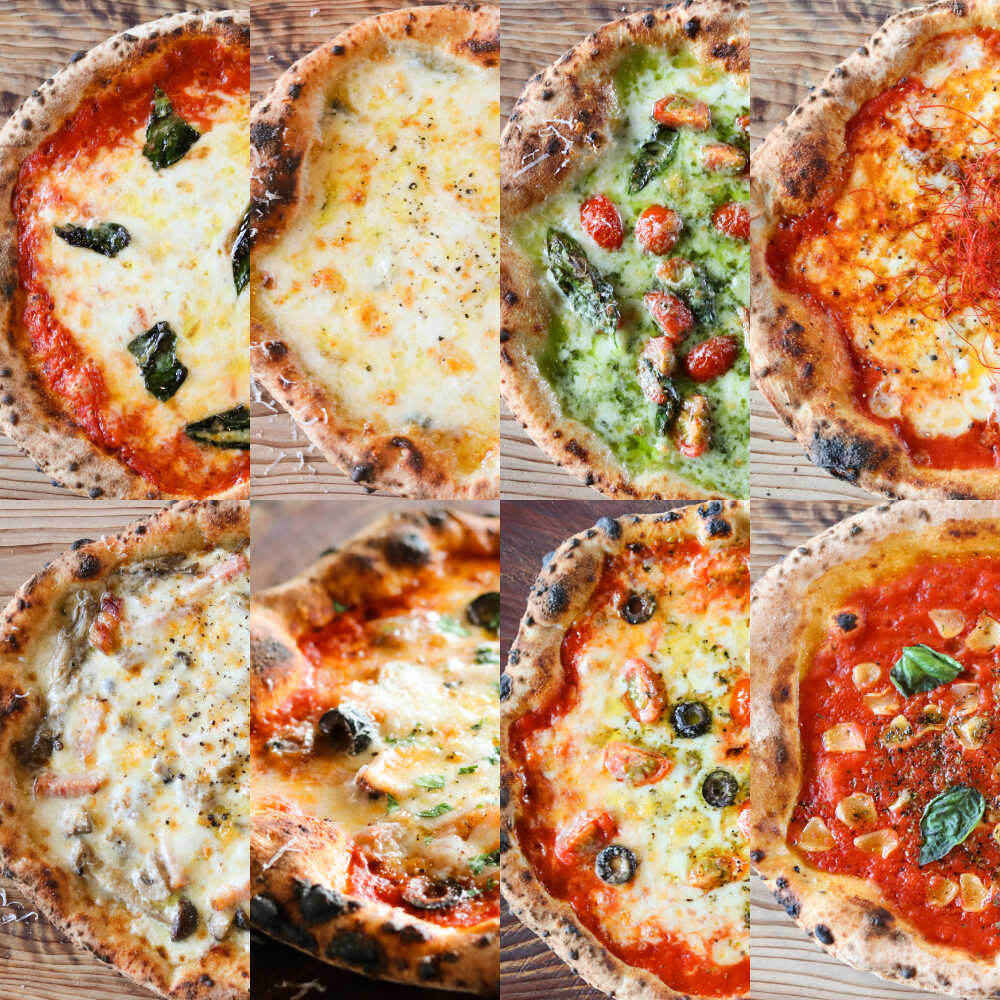 【ふるさと納税】【ナポリピッツァ専門店が作る薪窯焼き冷凍ピッツァセット】 贅沢8種 食べ比べ セット 合計8枚（各種1枚）約2.57kg【堀川ピッツァ】[BHBV016]