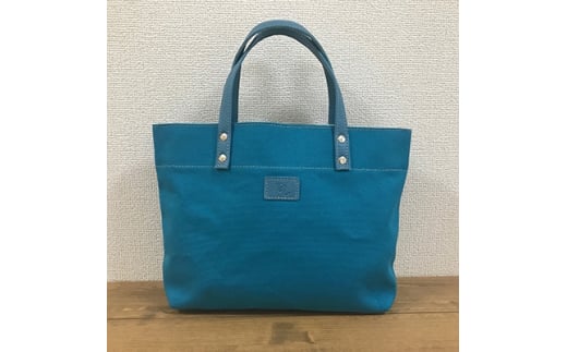 帆布 トート バッグ 革 本革 カバン かばん 鞄 日本製 ハンプ トートバッグ ターコイズブルー 青 ハンドバッグ 鞄 カバン レザー ポケット シンプル お出かけ 旅行 通勤 レディース メンズ ギフト プレゼント 贈答 記念日 メディア ハンプトート 千葉県 旭市 髙野縫製 ぬいざえもん ths037