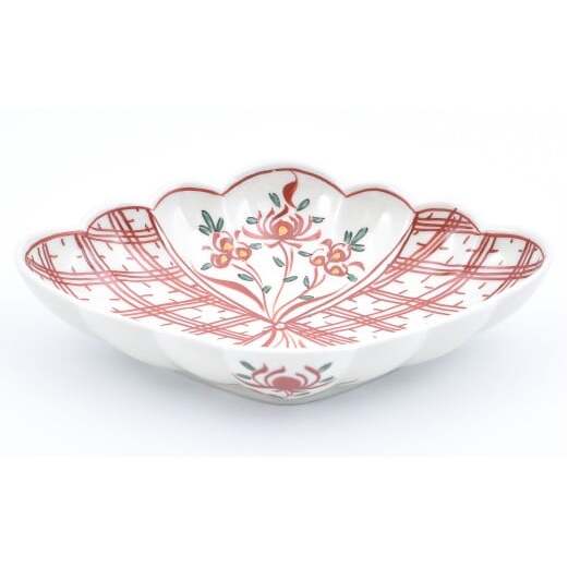 有田焼 菱形菊割向付 (錦万暦・錦地紋万暦) 2個セット【まるぶん】食器 器 うつわ 皿 向付 鉢 刺身皿 煮物皿 2枚 セット ペア 手描き 45000円 A45-390_イメージ2