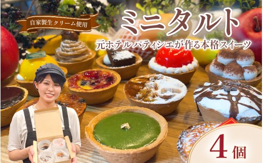 【至福のスイーツ】タルト 4個 冷凍 選べる 個数 種類 ミニタルト セット スイーツ デザート おやつ taruto チョコ TARUTO たると カスタード キャラメル ショコラ  冷凍スイーツ 絶品スイーツ 洋菓子 ギフト  お取り寄せ 食べ比べ プレゼント 大阪府 松原市