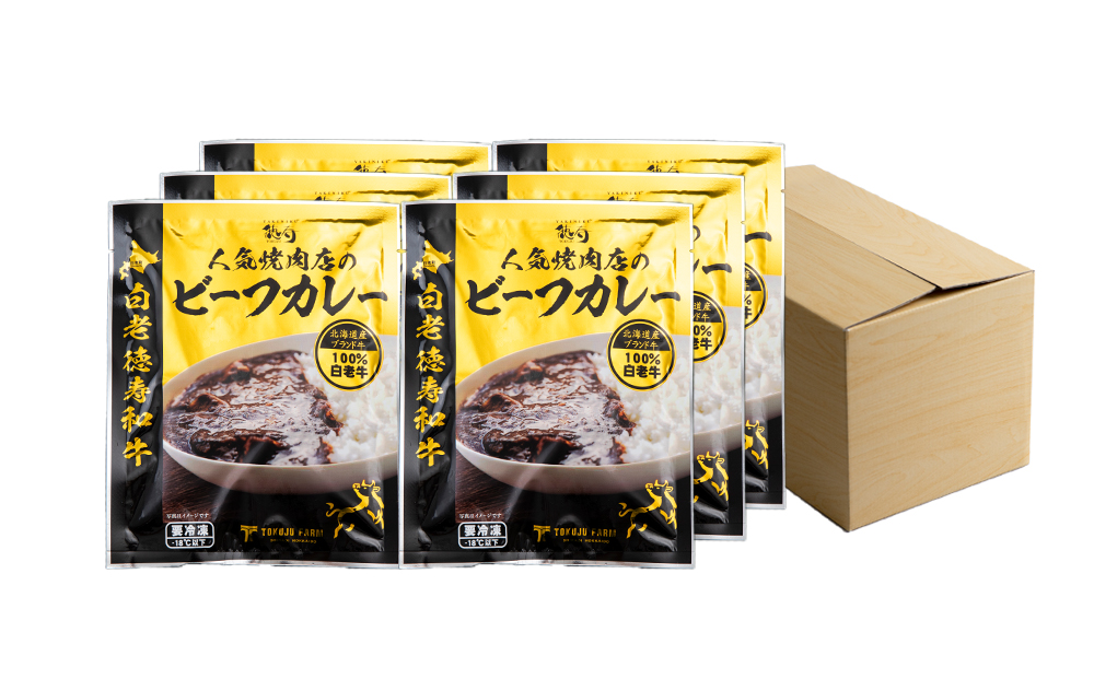 定期便 6カ月 和牛 ビーフカレー 6個セット＜徳寿＞ 200ｇ×6袋 BJ042_イメージ3