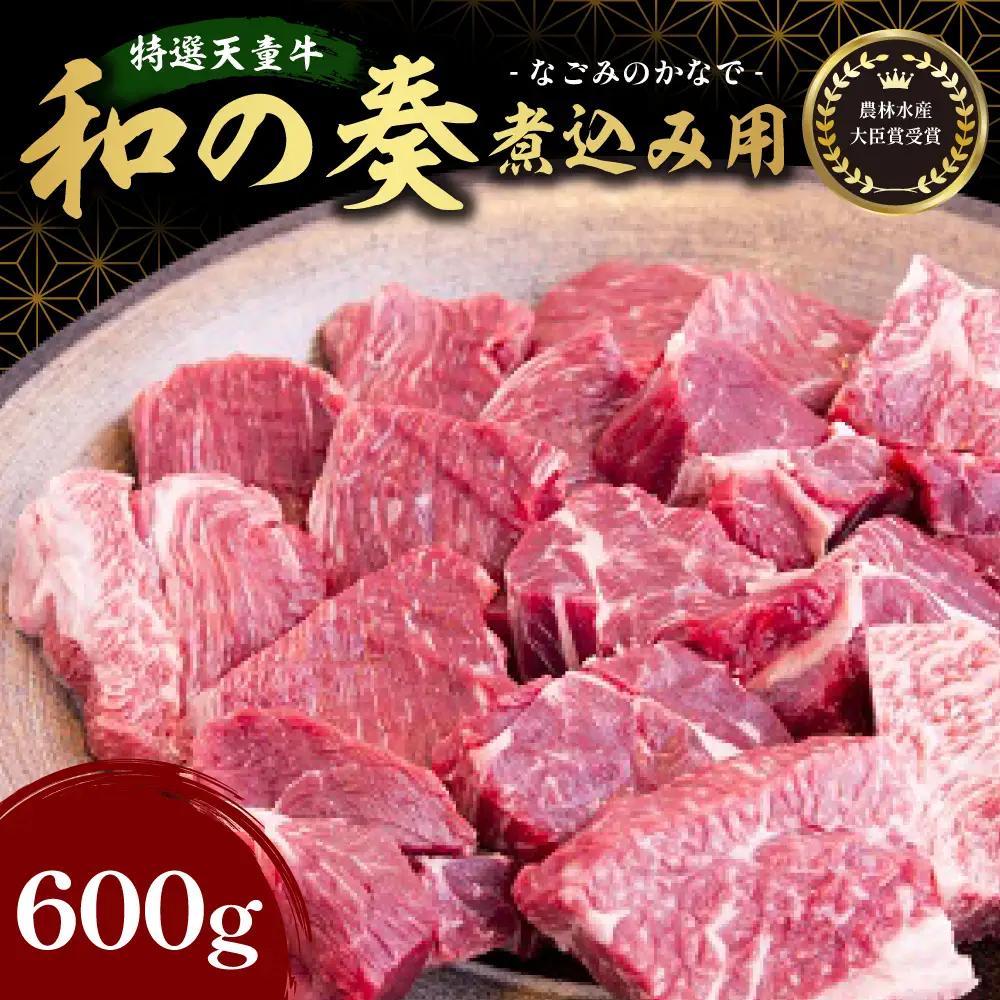 農林水産大臣賞受賞 特選 天童牛 和の奏 煮込み用 600g 山形牛 08-27-008