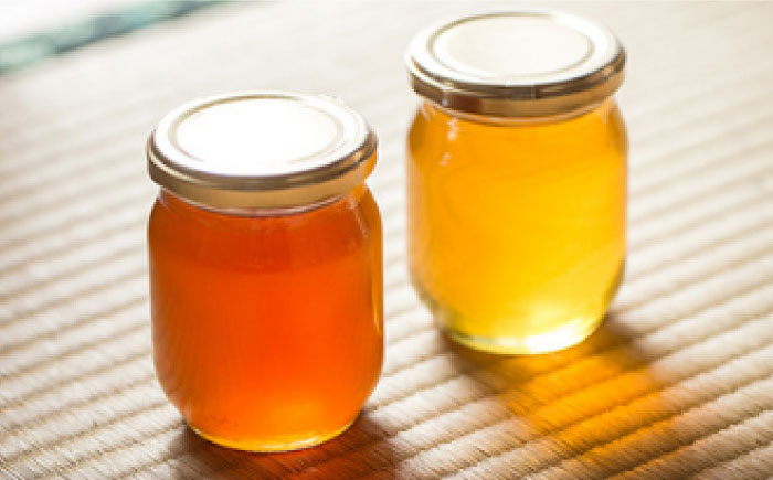 瀬戸内の恵み 百花蜜＆蜜柑蜜詰め合わせセット（各300g）／蜂蜜 はちみつ ハチミツ 食品 内子町【いのうえ養蜂場】 [BKCF003]