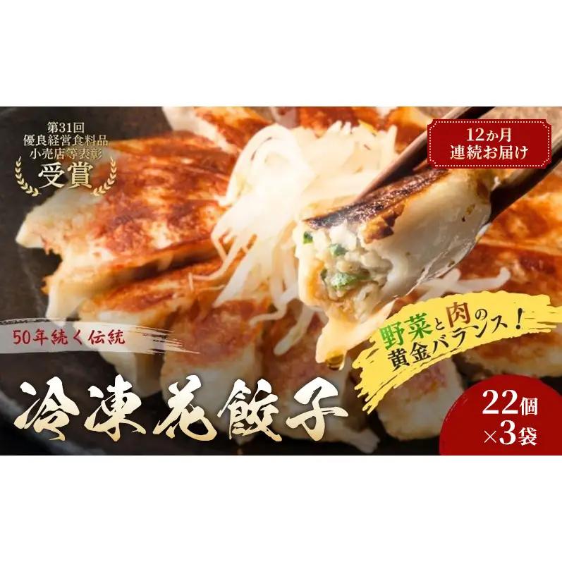 冷凍花餃子66個(22個×3袋)12か月連続お届け 餃子 冷凍餃子 冷凍ギョーザ 手作り餃子 ギョーザ 点心 中華 中華料理 惣菜 簡単調理 加工食品 静岡県 森町