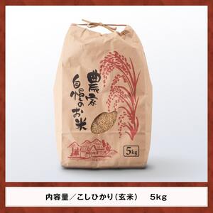 【令和7年産】永友農園産「こしひかり(玄米)」5kg　【 米 お米 玄米 国産 宮崎県産 コシヒカリ 】