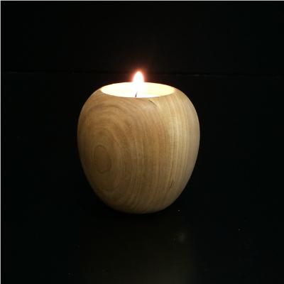 ふるさと納税 大川市 かわいい木製ポット　りんご　ブラックチェリー材 |  | 01