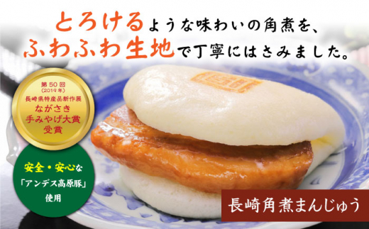 【3回定期便】【W角煮まん祭DX】 角煮まんじゅう （12個）＆ 大とろ角煮まんじゅう （10個）  角煮まん 角煮 長崎 角煮まんじゅう 惣菜 簡単調理 贈答 ギフト 贈り物 ＜岩崎本舗＞ [CFE