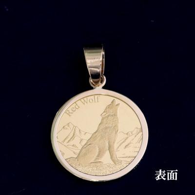 ふるさと納税 山梨市 K24純金ウルフ&コンドルコイン【1/25oz】ペンダントヘッド |  | 01