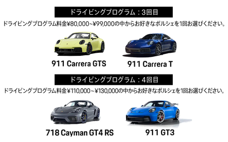 ポルシェ・エクスペリエンスセンター東京　ドライビングエクスペリエンス　回数券（4回分） KE009