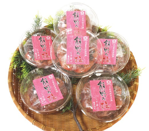 
            梅干し 熊野乃梅 「しそ漬け」 小分け 6パックセット 180g×6
          