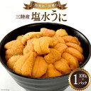 【ふるさと納税】【期間限定発送】三陸産塩水うに 100g×1パック [村東商店 宮城県 気仙沼市 20564236] 海鮮 三陸 うに ウニ 塩水ウニ 雲丹 三陸産 冷蔵 期間限定 数量限定