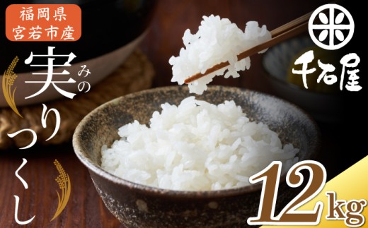 【令和7年産】宮若うまい米「実りつくし」12kg〈千石屋〉 [M907-1]