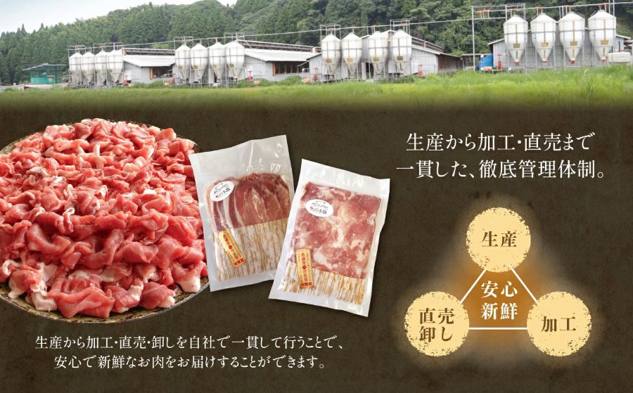 【定期便6回】グランプリ受賞 火の本豚！切り落し2.2kg | 熊本県 熊本 くまもと 和水町 なごみ 豚肉 火の本豚 地域ブランド 切り落とし 550g 4パック 小分け 2200g 定期便 定期 
