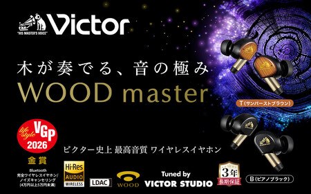 【ピアノブラック】Victor ワイヤレスイヤホン HA-FW5000T