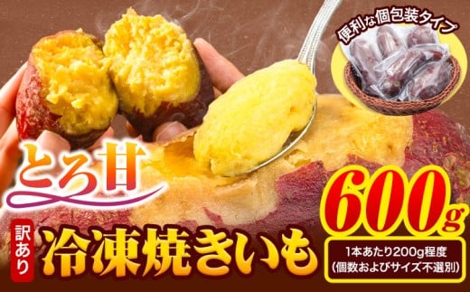 冷凍焼きいも 訳あり 約600g《1-5日以内に出荷予定(土日祝除く)》さつまいも 芋 焼き芋 焼きいも アイス 甘い 冷凍 秋 旬 熊本県 大津町 冷凍焼き芋