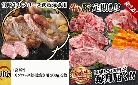 使える!まるゆうの牛&豚定期便(12ヶ月)_T200-12-N401_(都城市) 国産 宮崎牛 黒毛和牛 ローススライス サーロインステーキ 切り落とし 霜降り 黒豚 みそ漬け 定期便 