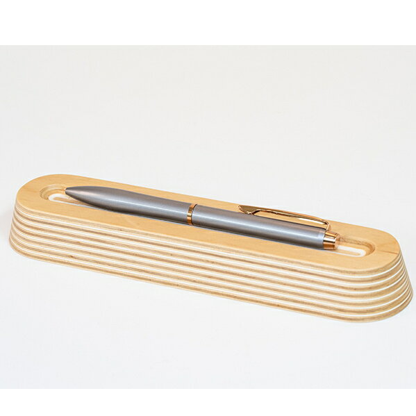 【ふるさと納税】ウッドデザイン賞受賞 ペン置き Bank ペンスタンド 木製 ペントレー ペントレイ トレー トレイ スタンド ペン ボールペン おしゃれ 日用品 インテリア 雑貨 北海道 芦別市