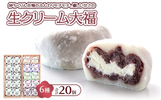 妙ちくりん　生クリーム大福mix20個セット・c20◇