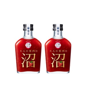 大人の果肉の沼 「いちご」 2本セット / 梅乃宿酒造 お酒 リキュール 苺 イチゴ 果実酒 いちご酒 ギフト 人気 お祝い プレゼント 奈良県 葛城市