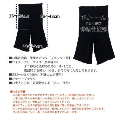 ふるさと納税 橋本市 シルク100%腹巻きパンツ【ブラック1枚】 |  | 03