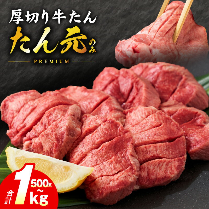 【ふるさと納税】厚切り牛たん たん元のみ 選べる 内容量 500g / 1kg 希少部位 氷温熟成×極味付け 焼肉用 牛タン 牛肉 大阪府 泉佐野市 送料無料 肉の泉佐野 氷温熟成牛 牛肉 熟成肉 氷温熟成 作り方 ふるさと納税オリジナル 限定
