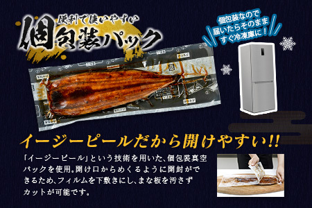 ＜2025年10月お届け＞高評価!! うなぎ 鰻楽 国産 蒲焼 3尾 人気 無頭 計480g以上 おすすめ 冷凍 簡単調理 個包装 鰻 魚介 贈答品 ギフト 贈り物【C444-2510】