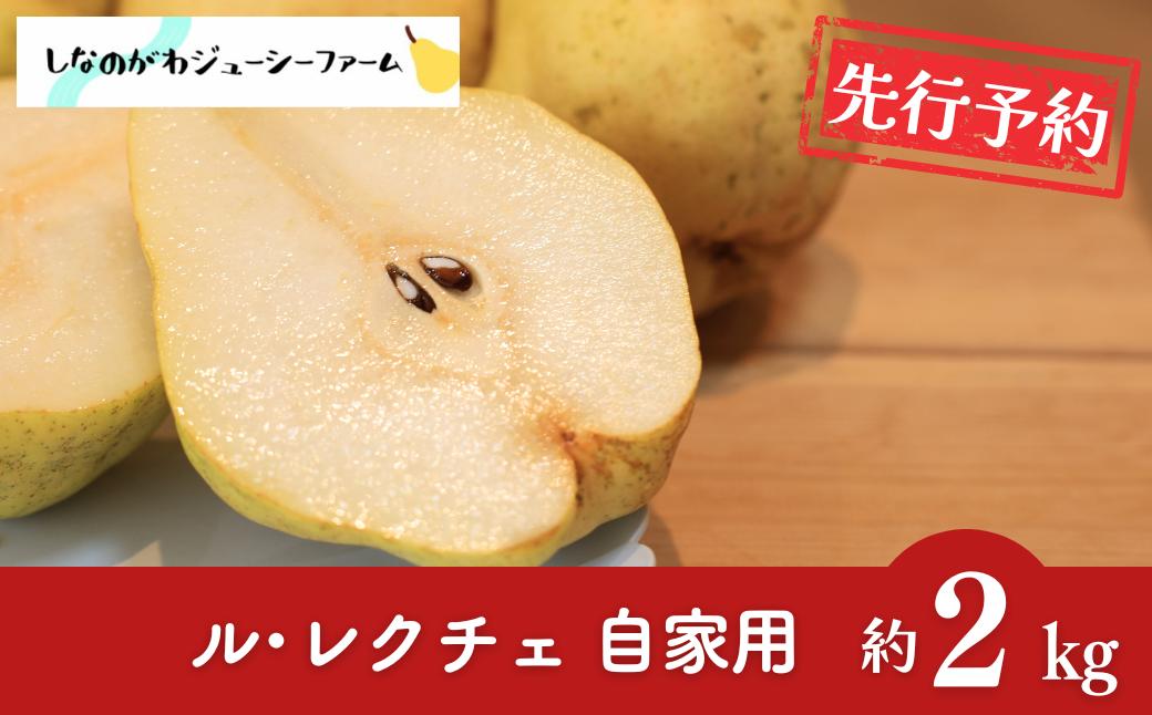 
                  [2026年産先行予約] ル・レクチェ2kg 自家用 令和8年度 新潟県三条市産 [しなのがわジューシーファーム] 洋梨の貴婦人 新潟県産 洋梨 【010S687】
                