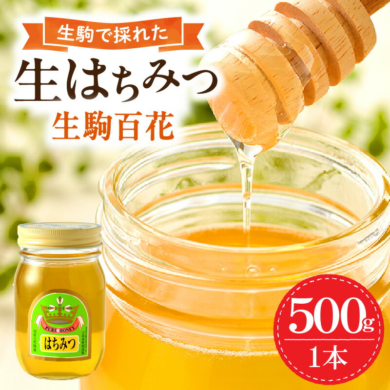 【ふるさと納税】蜂蜜 生はちみつ デザート スイーツ 生駒で採れたはちみつ 生駒百花 500g 蜂 蜜 甘味料 ミツバチ 非加熱 非調合 上品 ギフト 贈り物 プレゼント ヨーグルト お菓子 お取り寄せ 送料無料