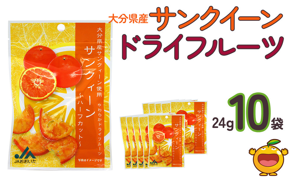 
サンクイーンドライフルーツ 24g×10袋 国産 ドライフルーツ 柑橘系 オレンジ ミカン ドライオレンジ みかん 大分県産 九州産 津久見市 国産
