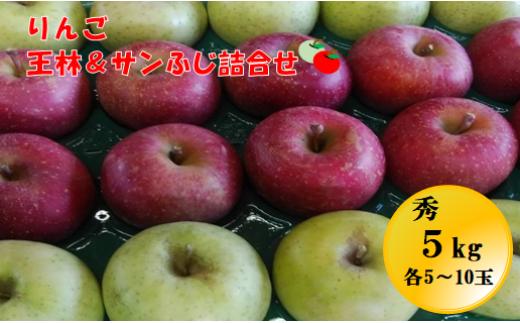 
                  08-05-014　りんご(王林＆サンふじ詰合せ)約5kg
                