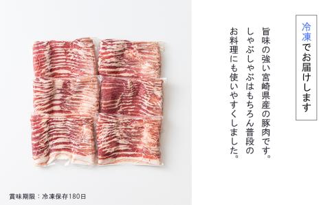 豚肉 小分け バラ スライス 300g×6 計1.8kg 真空包装 [甲斐精肉店 宮崎県 美郷町 31as0043] 収納スペース 宮崎県産 豚しゃぶ 薄切り うす切り しゃぶ 国産 冷凍 普段使い 