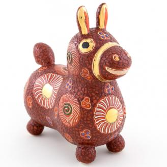 【ＲＯＤＹ×九谷焼】九谷焼置物ロディ「デコ盛赤花文」