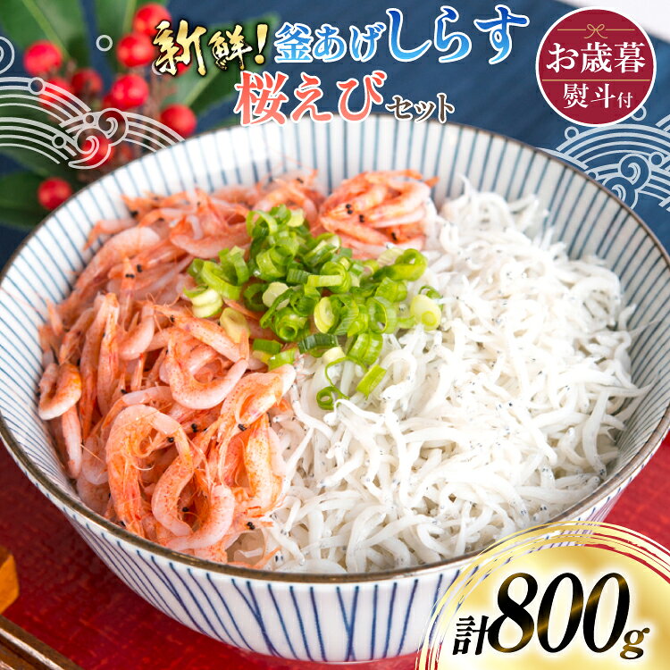 【ふるさと納税】【明治神宮奉献品！】 お歳暮ギフト 釜揚げしらす 500g 釜揚げ桜えび 300g [丸三水産 静岡県 吉田町 22424779] シラス しらす 釜揚げシラス 桜エビ サクラエビ 桜海老 駿河湾
