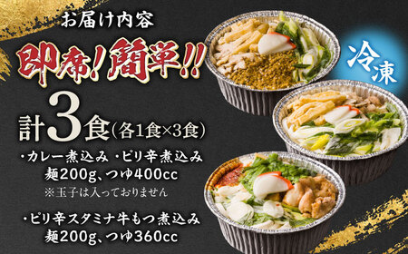 岐阜の味　田毎の煮込みうどん（辛辛麺）3食セット 即席 カンタン 麺 岐阜市/ラボレムス[ANFP004]