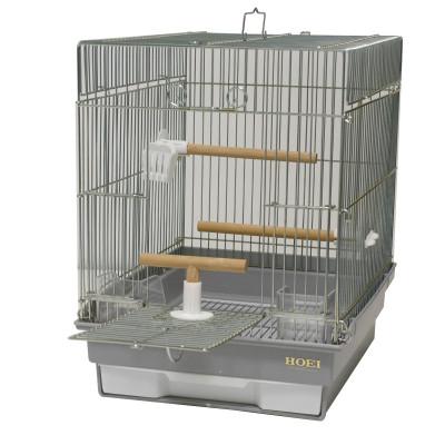 ふるさと納税 みよし市 HOEIの鳥かご　小鳥用手のりケージ　21手のりG　フロスティグレー |  | 01