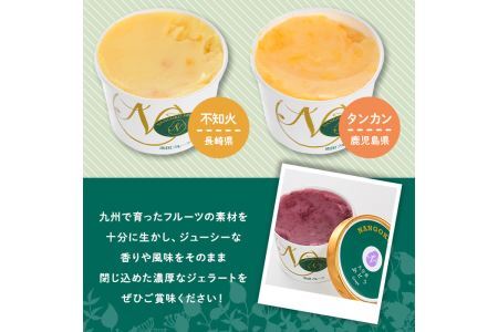 九州ジェラートセット(9個入) アイス アイスクリーム 苺 いちご イチゴ あまおう ぶどう マンゴー メロン もも モモ 桃 パイナップル パイン 不知火 しらぬい タンカン たんかん フルーツ 国