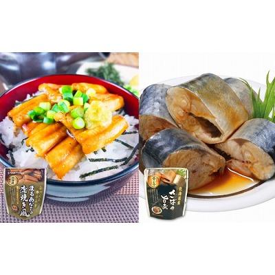 ふるさと納税 根室市 まるあなご蒲焼き風&amp;さばの旨煮セット A-09103