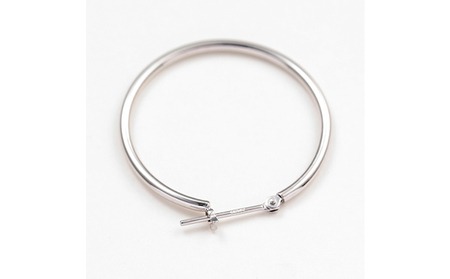 プラチナ900 　フープピアス　1.5×25　120337 SWAE021