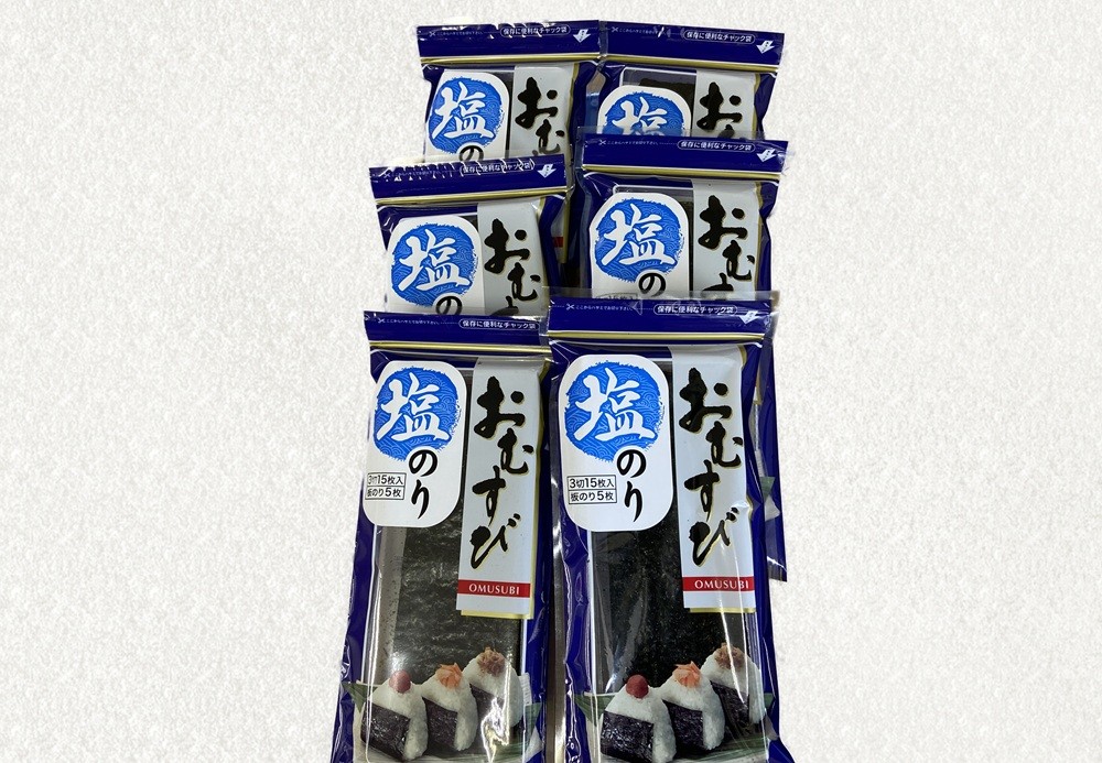
                  塩おむすび海苔(巻くだけ簡単) 6袋
                