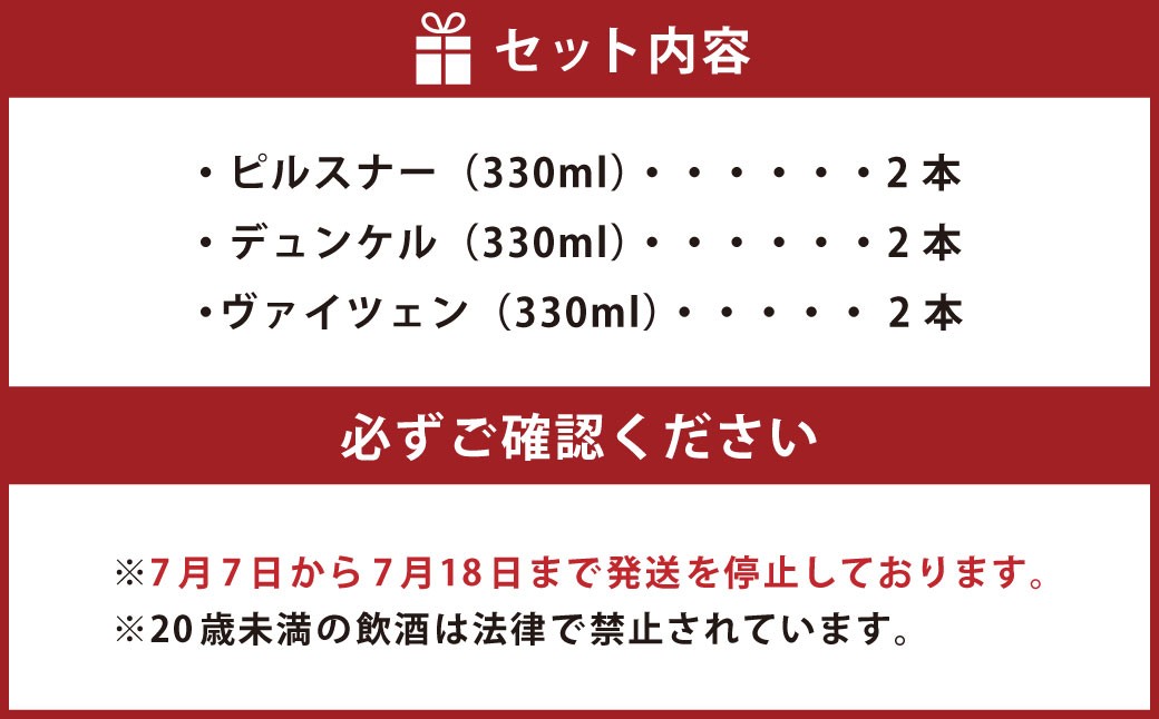 ナガシマリゾートのクラフトビール （長島地ビール） 330ml×6本