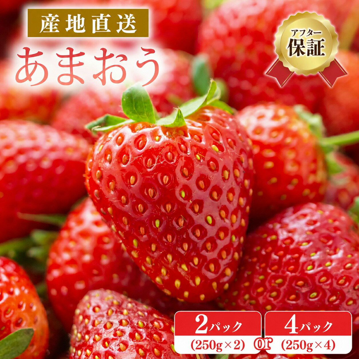 いちご あまおう 先行予約 福岡育ち あまおういちご 合計1080g 約270g×4パック イチゴ 苺【2023年2下旬〜3月順次発送】 おすすめ 福岡県 大木町のあまおうをお試しください