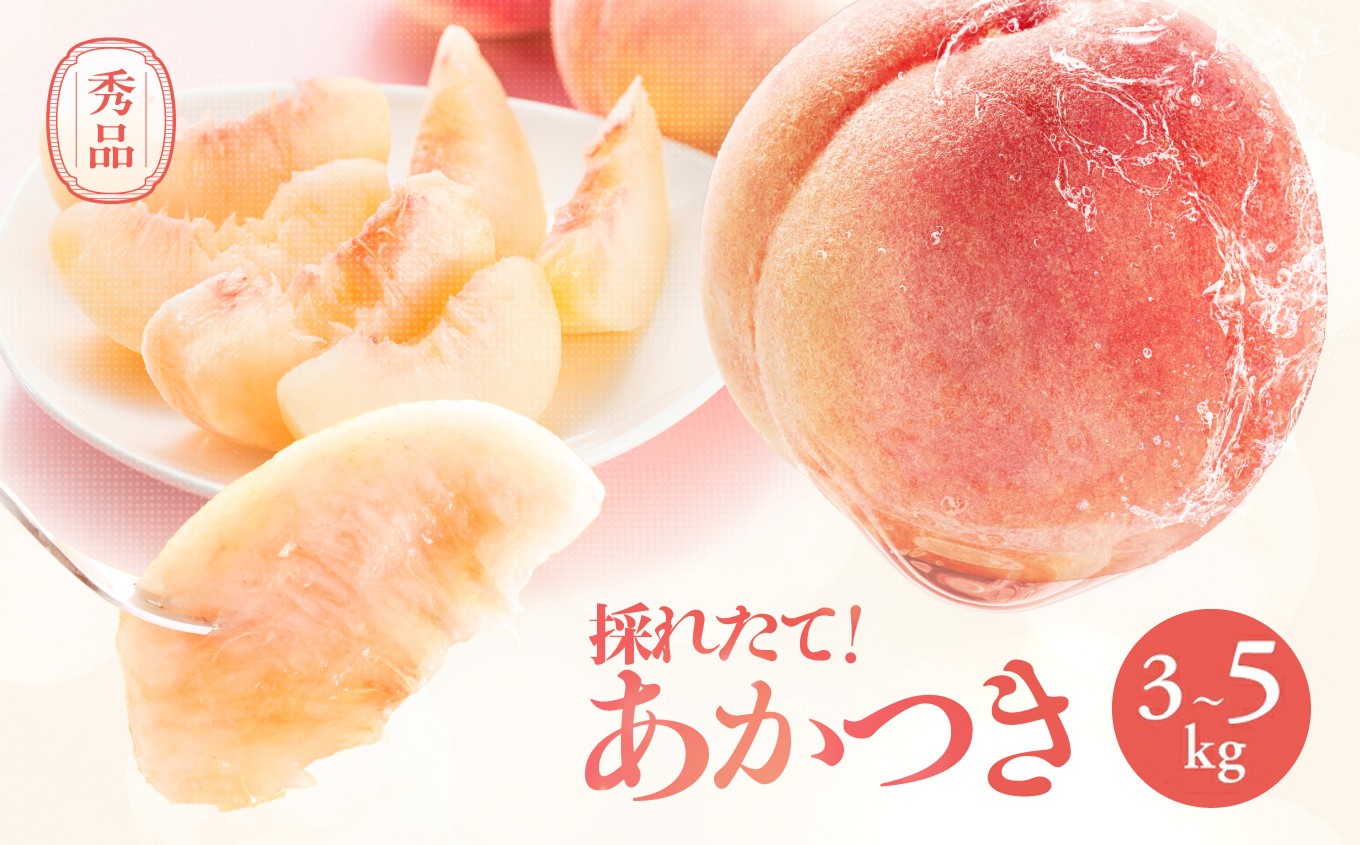 
                  長野県産 桃 あかつき 秀品 選べる 内容量 約3kg or 約5kg 〈2026年7月中旬～8月中旬発送〉| 山下屋荘介 桃 もも モモ あかつき 長野県 産地直送 くだもの 果物 フルーツ デザート 送料無料 長野県 飯田市
                