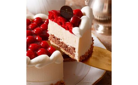 洋菓子店カサミンゴーの高級洋菓子シュス木苺レアチーズケーキ20cm 
