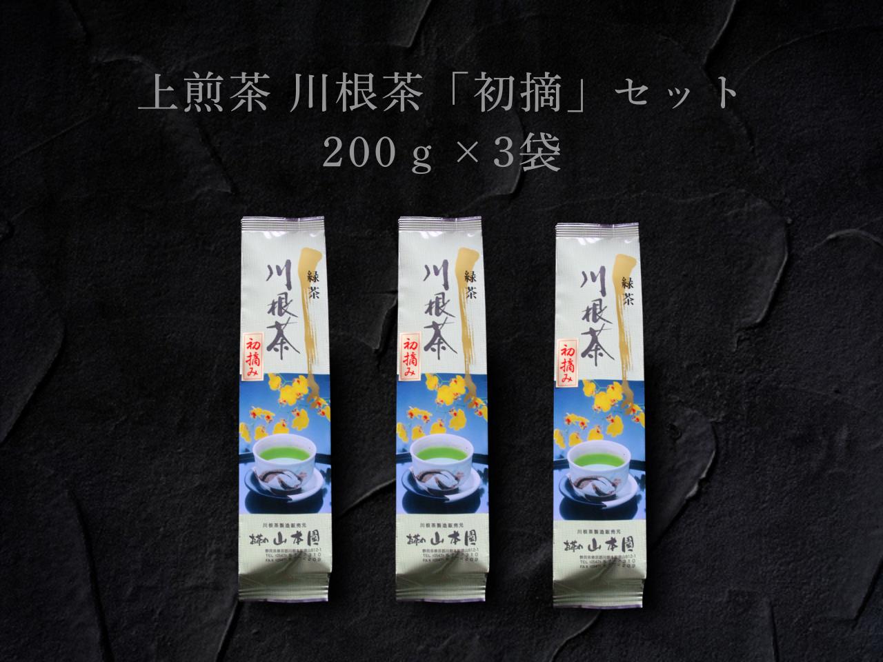 
11-51 上煎茶　川根茶「初摘」セット 200ｇ×3袋

